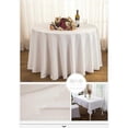 thumbnail image 4 of Nappe de Table Nappe Ronde Maison Restaurant Mariage Crmonie Infroissable Anti Tache Dcoration de Table pour Rception Anniversaire Blanc Rond:220cm, 4 of 5