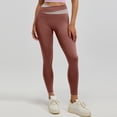 thumbnail image 2 of WAYUTE Women's Leggings High Waisted Split Panel Push up Design Athleisure Stretchy Fit Sports Daily Wear S, 2 of 5