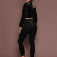 thumbnail image 5 of Itsame Sweatsuits 2pcs Sets for Womens Long Sleeved Sweatshirt and Pants Solid Color Women Athletic Outfit Sets Black Size L, 5 of 9