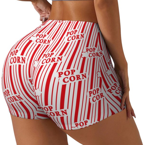 Fotbe Popcorn 1 Shorts Sin Costuras – Shorts Deportivos de Cintura Alta para Mujer, Elásticos para Gimnasio, Yoga, Running o Ciclismo-XX-Large