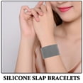 thumbnail image 3 of Phenofice 10Pcs Color Your Own Slap Bracelets Silicone Slap Bracelets For Parties, 3 of 6
