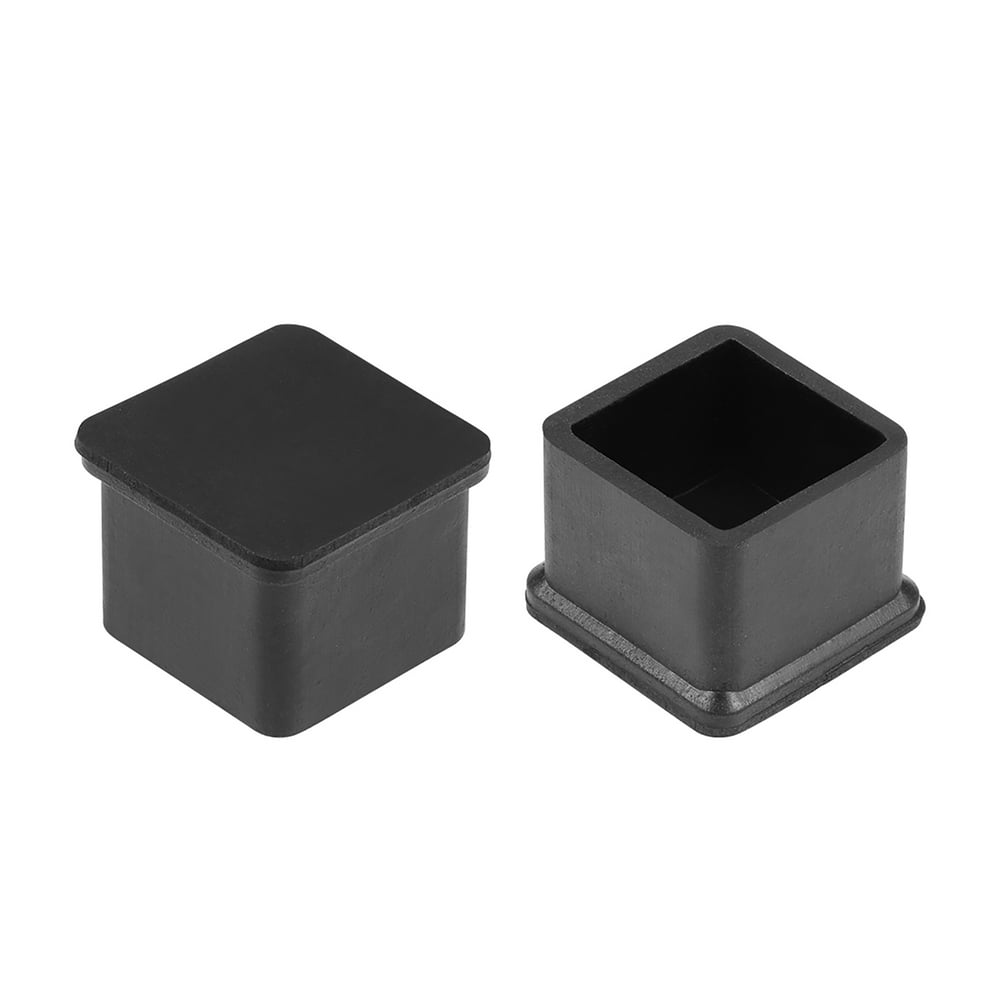 Rubber Furniture Caps, 25mm x 25mm Square Shaped Table Chair Legs