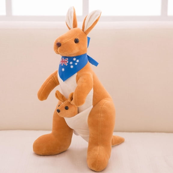Stuffed Animal, Plush Student Doll, 13 in Tall, Tan, Yellow Accents, Mother's Day Decorations, Student Stuffed Animal, Mother's Day Gifts for Mom, 1 Pc