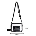 thumbnail image 5 of Bolsos Cruzados Bolso bandolera de verano Bolso de hombro transparente de PVC con billetera pequeña negro Ndcxsfigh Para Estrenar, 5 of 5