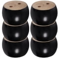 thumbnail image 1 of 6pcs Bun Furniture Feet Replacement Wood Furniture Feet Furniture Legs Couch Risers, 1 of 9