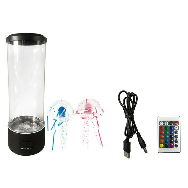STRANDCHIC 1Set Synthetic Jellyfish Tank Lamp Color Changing LED Night Light for Study Desk