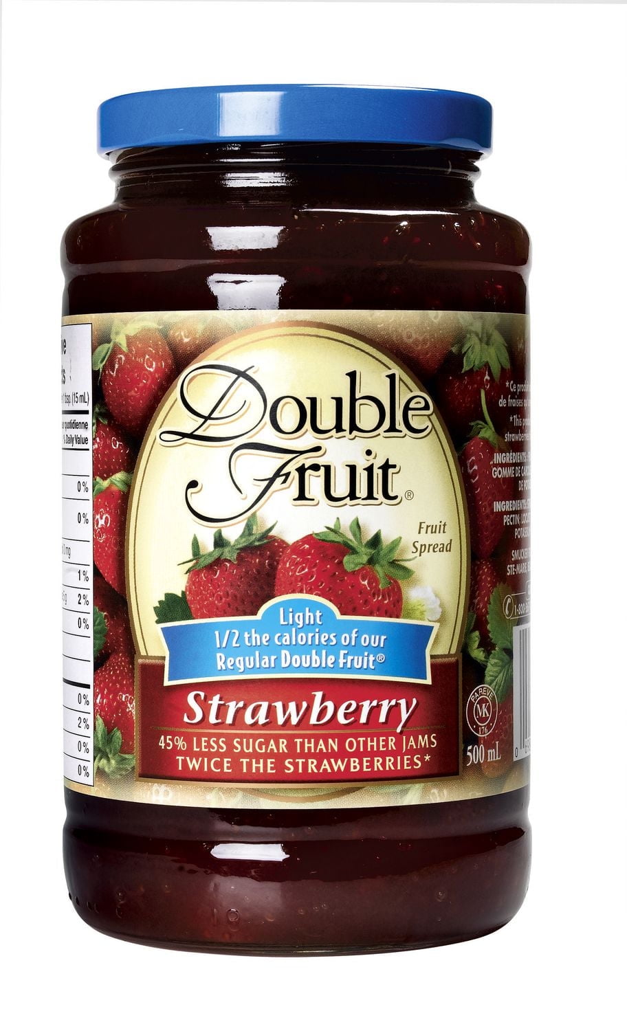 Double Fruit Lgre tartinade de fraises 500mL - Walmart.ca