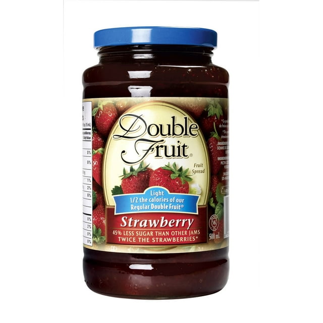 Double Fruit Light Strawberry Fruit Spread 500mL