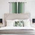 thumbnail image 3 of Green Grey Ombre Kitchen Curtains Window Panels, Farmhouse Gradient Minimalist Insulated Window Treatment Curtain, Grommet Curtains for Bedroom/Living Room/Bathroom, 2 Piece 42"Wx54"L, 3 of 8