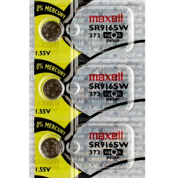 3 x Maxell 373 Piles pour Montre, Pile SR916SW
