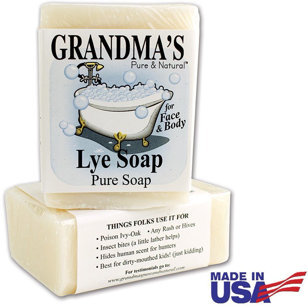 Grandmas Pure & Natural Pure Lye Soap, 6 Oz