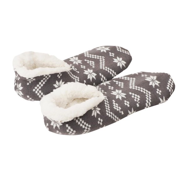 Winter Crew Socks for Women, Warm Fuzzy Christmas Slipper Socks, Cozy Striped Novelty Footwear with Grips