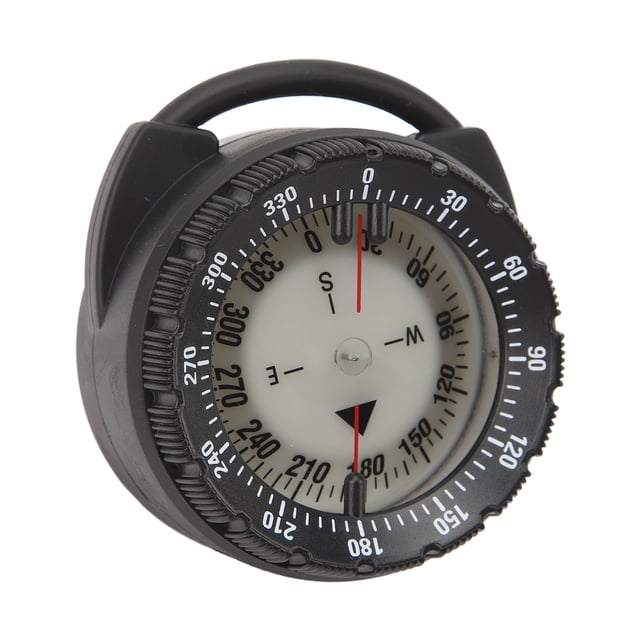 50M Underwater Diving Compass Luminous Magnetic Pipe Clamp Compass Diving Water Sports for Underwater Use