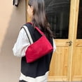 thumbnail image 5 of Small Suede Purse Suede Mini Shoulder Bag For Women 2025 Fall Winter Handbag Clutch, 5 of 6