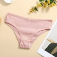 thumbnail image 3 of Bigersell Lace Panties for Women Clearance Seamless High Waisted Underwear G-Strings Panty Style P-42 Nylon Brief Panties Cotton Thong Briefs Mid Waist Women's Bikini Panties Pink L, 3 of 5