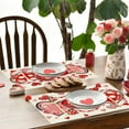thumbnail image 5 of FYTPOV Red Hearts Placemats, Romantic Printed Placemats for Kitchen and Dining, Valentines Day Decorations, Christmas Placemats for Party Home Decor, Table Decor, 18x14 in, 5 of 6