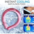 thumbnail image 4 of Jinsinto Tube de Refroidissement pour le Cou Enveloppes de Cou Portables pour la Chaleur Estivale, Pack Froid Mains Libres Refroidisseur de Cou Réutilisable 4 Pcs, 4 of 5