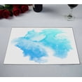thumbnail image 2 of EREHome Abstract blue watercolor on white Placemat Table Mat Cup Mat 12x18 inch,Set of 2, 2 of 2