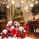 thumbnail image 4 of Adorno para árbol de Navidad iluminado con luces de proyector de copos de nieve LED giratorias, cinta con brillantina de 5 puntos 2 en 1, adorno para árbol de estrella de 9,8 pulgadas con luces de nev, 4 of 5
