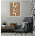 thumbnail image 4 of Amanti Art Brown Single Line Artwork Framed Canvas Wall Art Print, 4 of 9