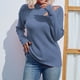 thumbnail image 1 of Pntutb moda mujer sólido manga larga Pullove cuello redondo Casual suéter tops Pntutb Pntutb-1946, 1 of 8