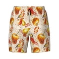 thumbnail image 4 of Lsque Mens Swim Trunks Autumn With Birds Pattern - Bathing Suit Compression Liner - Beach Swim Shorts Swimwear - (S-3XL) - Stretch Quick Dry -3X-Large, 4 of 9