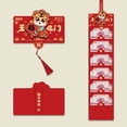 thumbnail image 1 of 6 piezas año Bolsillo rojo Bolsa roja creativa Festival de primavera Matrimonio año chino sobre para dinero 2022 sobre rojo Hongbao Paquet D Yotijar Sobres rojos de año nuevo, 1 of 10