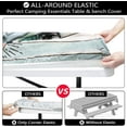 thumbnail image 5 of Picnic Table Cover with Bench Covers 6FT Outdoor Camping Essentials Waterproof Fitted Picnic Table Cloth Wood Texture Fitted Picnic Tablecloth with Elastic(3pcs-72"), 5 of 7