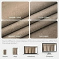 thumbnail image 6 of Thick Linen Pinch Pleated Curtains 84 Inch Long 2 Panel Set for Living Room, Double-Faced Curtain for Bedroom, Back Tab Blackout Drapes with Adjustable Hooks (40”W x84”L,Thick Linen), 6 of 9