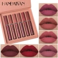 thumbnail image 4 of 6Pcs/Box Makeup Lipstick Liquid Set Velvet Matte Gloss Lip Red Lipstick Nude Women Long Lasting Waterproof Beauty Cosmetic Kit, 4 of 5