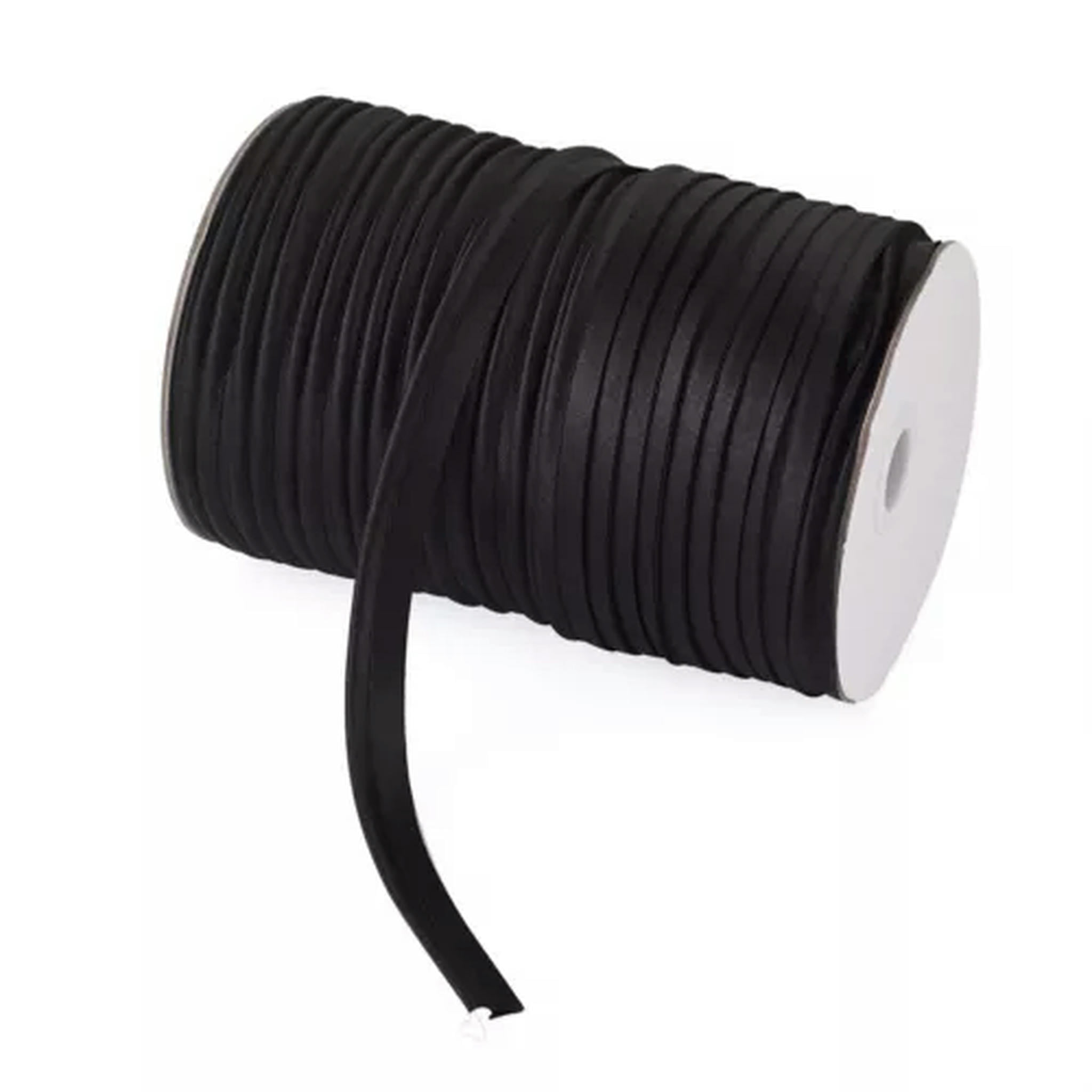 U8MO 109 Yards/roll 3/8 " Polyester Fiber Ribbons Trim Welting Cord for Clothing Sew-Black