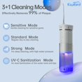 thumbnail image 4 of Water Flosser KIWIBIRD Mini para viajes con luz UVC de 230 ml, color morado, 4 of 9
