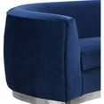 thumbnail image 6 of Meridian Furniture Julian Navy Velvet Sofa, 6 of 7