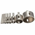 thumbnail image 5 of JilgTeok 5 Packs 10Pcs Diamond Hole Saw Drill Bit Set for Tile Glass Ceramic, 3-50mm Electroplated Grit Hole Cutter with 100 Grits, Perfect for Clean Holes in Bathroom Kitchen Renovation, 5 of 5