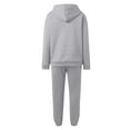thumbnail image 4 of KANG Women Fashion Solid Casual Drawstring Hoodie Higt Waist Trousers Two Set, 4 of 5