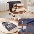 thumbnail image 6 of SANOPY 3 Piece Hardshell Luggage Set, ABS+PC Lightweight Suitcase Set with Double Spinner Wheels TSA Lock. (Beige), 6 of 8