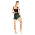thumbnail image 6 of WBQ Casual Short Pants Cotton Sports Shorts Yoga Dance Running Shorts Dark Green Tag M/US 8, 6 of 7