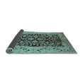 thumbnail image 2 of Ahgly Company Indoor Square Oriental Light Blue Industrial Area Rugs, 5' Square, 2 of 4