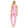 thumbnail image 4 of Lati Fashion Women Sleeveless Pajamas Pants Set Female Sleepwear Pink Size X-Large, 4 of 4