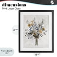 thumbnail image 4 of Stupell Industries Traditional Delicate Botanicals Bushel Black Framed Print Under Glass, 13 x 16, by Carol Robinson, 4 of 8