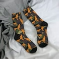 thumbnail image 5 of Xecao German Shepherd Dog Pattern Sport Socks for Women and Men Crew Socks Sporty Calf Socks Casual Socks, 5 of 6