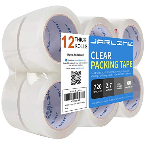 6 pcspack Strong Parcel Packing Tape Assorted Color Packaging 12mm Clear F8Z9 