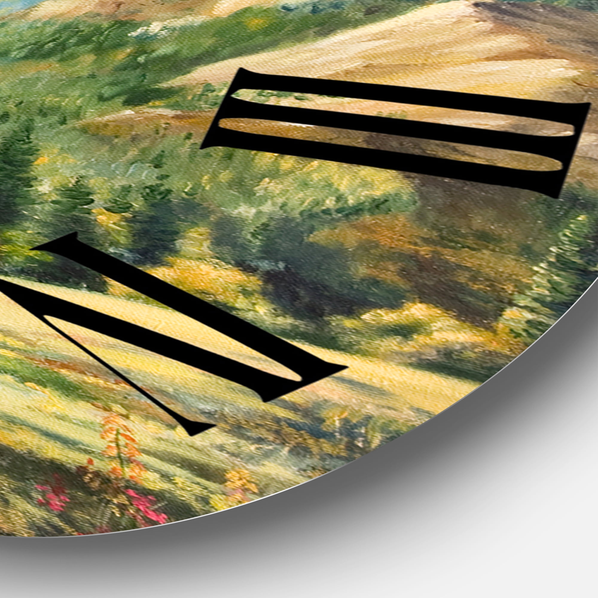 Designart 1 in Quartz Farmhouse Wall Clock