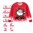 thumbnail image 2 of Staki Toddler Boy Christmas Pajamas Toddler Boy Christmas Outfit - Kids Long Sleeve Xmas Winter Pajama Set(Red,4-5 Years), 2 of 6