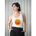 thumbnail image 2 of Basketball With Colorful Aura Racerback Tank Women -SPIdeals Designs, Female XX-Large, 2 of 4