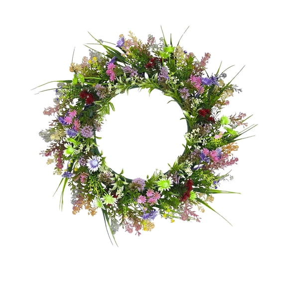 Artificial Greenery Wreath for Indoor Outdoor Holiday Decor, Realistic Frosted Berries, Elegant Natural & Gold Accents, Versatile Wall and Door Decoration for Festive Seasons