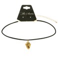 thumbnail image 2 of Mi Amore Arrow Head Choker-Necklace Black/Brown, 2 of 3