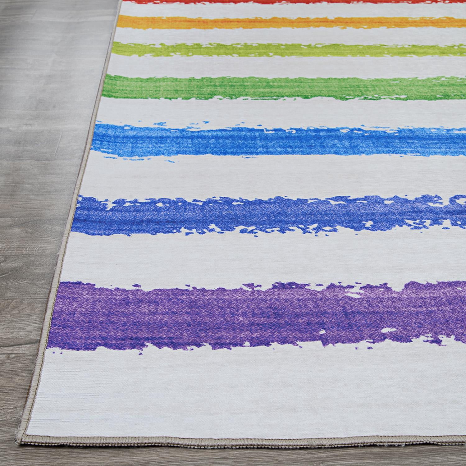 Couristan Rainbow Flavors Spearmint-Multicolor Area Rug