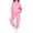 Pink, variant on PInxai Kids Sweatsuits Casual Workout Sets Zip up Hooded Long Sleeve Sweatshirts Joggers with Pockets Unisex Clothing,Yellow,90