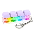 thumbnail image 2 of Teclado Fidget Llavero 4 Teclas Descompresión Con LED() Púrpura, 2 of 7